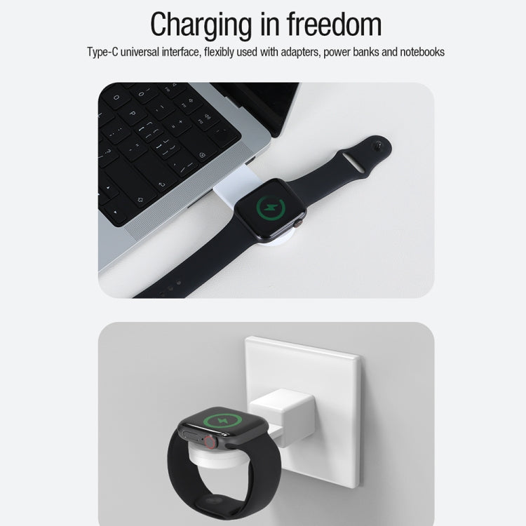 For Apple Watch 1/2/3/4/5/6/7/SE NILLKIN NKT-17 Portable Magnetic Wireless Charger - Charger / Holder by NILLKIN | Online Shopping South Africa | PMC Jewellery | Buy Now Pay Later Mobicred