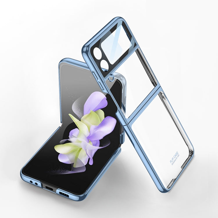 For Samsung Galaxy Z Flip4 GKK Integrated Electroplating All-inclusive Phone Case(Blue) - Galaxy Z Flip4 5G Cases by GKK | Online Shopping South Africa | PMC Jewellery