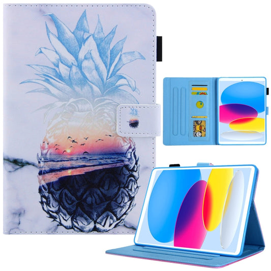 For iPad 2025 / 2022 Colored Drawing Leather Smart Tablet Case(Ocean Pineapple) - iPad 2025 / 2022 Cases by PMC Jewellery | Online Shopping South Africa | PMC Jewellery | Buy Now Pay Later Mobicred