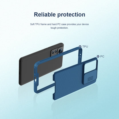 For Xiaomi 12T Pro NILLKIN CamShield Pro Series PC Full Coverage Phone Case(Blue) - Xiaomi Cases by NILLKIN | Online Shopping South Africa | PMC Jewellery