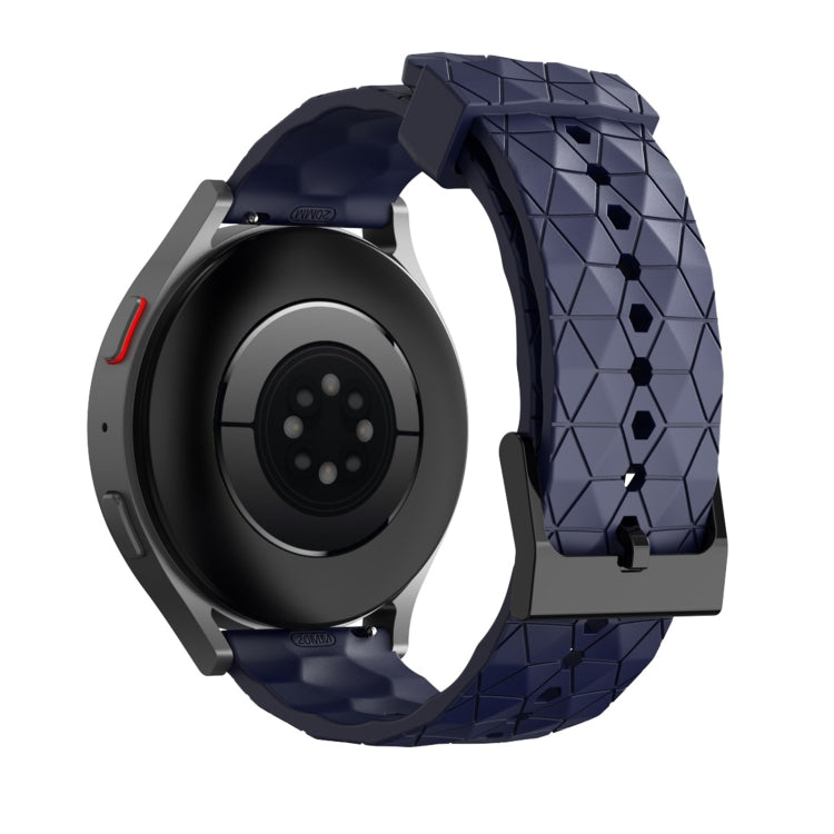 20mm Football Texture Silicone Watch Band(Navy Blue) - free shipping - PMC TechLife - Order now!