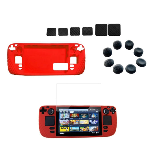 For Steam Deck Shockproof Silicone Game Console Protective Case(Red) - Accessories by PMC Jewellery | Online Shopping South Africa | PMC Jewellery