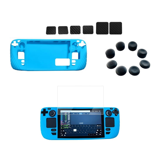 For Steam Deck Shockproof Silicone Game Console Protective Case(Blue) - Accessories by PMC Jewellery | Online Shopping South Africa | PMC Jewellery
