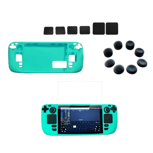 For Steam Deck Shockproof Silicone Game Console Protective Case(Cyan) - Accessories by PMC Jewellery | Online Shopping South Africa | PMC Jewellery