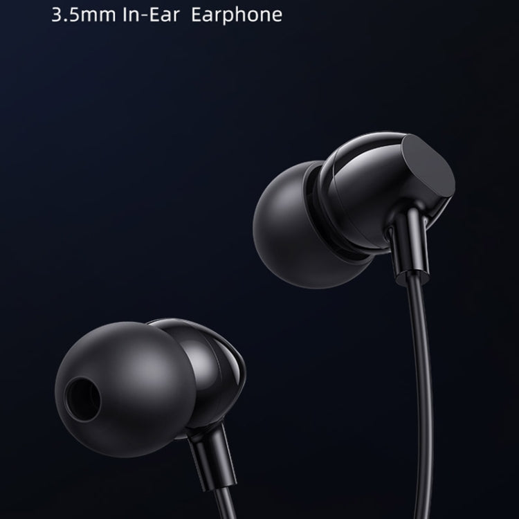 USAMS US-SJ594 EP-47 3.5mm In-Ear Wired Earphone, Length: 1.2m(Black) - In Ear Wired Earphone by USAMS | Online Shopping South Africa | PMC Jewellery