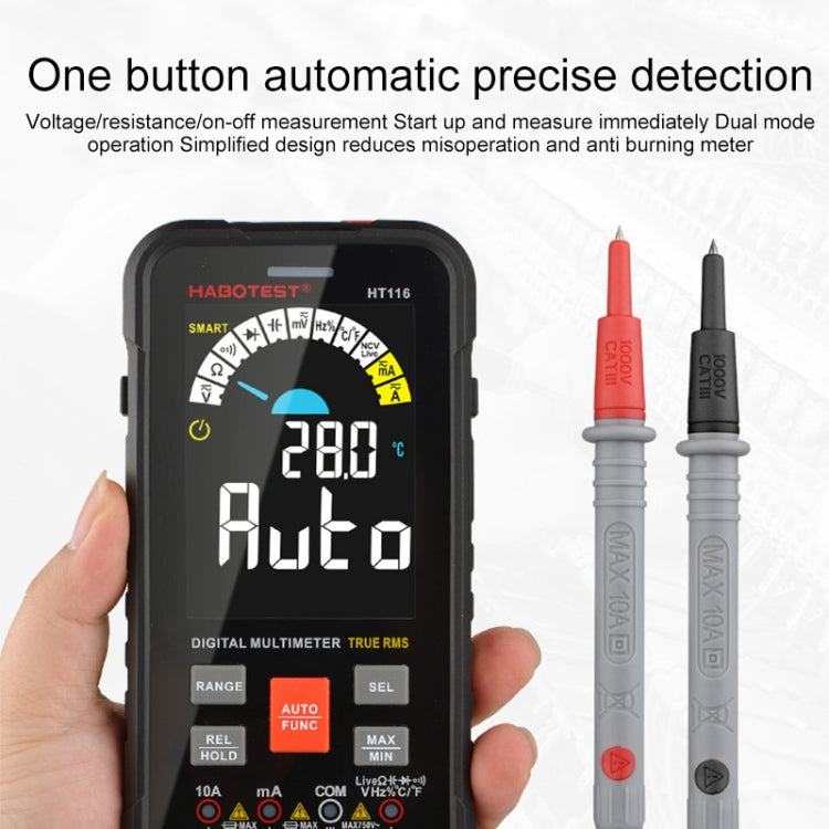 HABOTEST HT116 Large Screen Smart Automatic Digital Multimeter - free shipping - PMC TechLife - Order now!