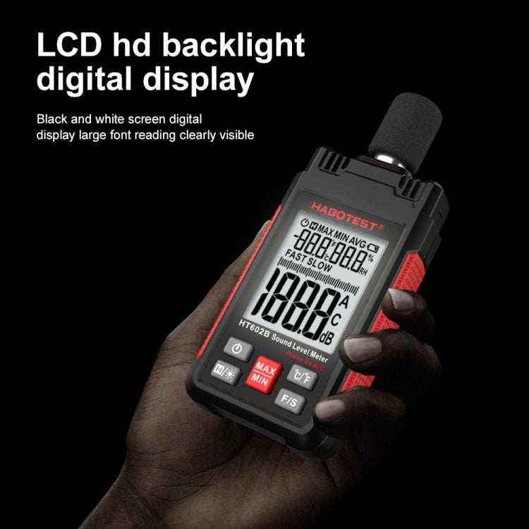 HABOTEST HT602B Multifunctional Digital Display Noise Decibel Tester - free shipping - PMC TechLife - Order now!