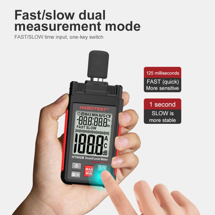 HABOTEST HT602B Multifunctional Digital Display Noise Decibel Tester - free shipping - PMC TechLife - Order now!