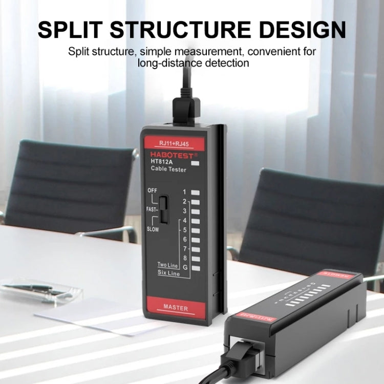 HABOTEST HT812A 2 in 1 Telephone Line Network Line Tester - Other Tester Tool by HABOTEST | Online Shopping South Africa | PMC TechLife | Buy Now Pay Later Mobicred