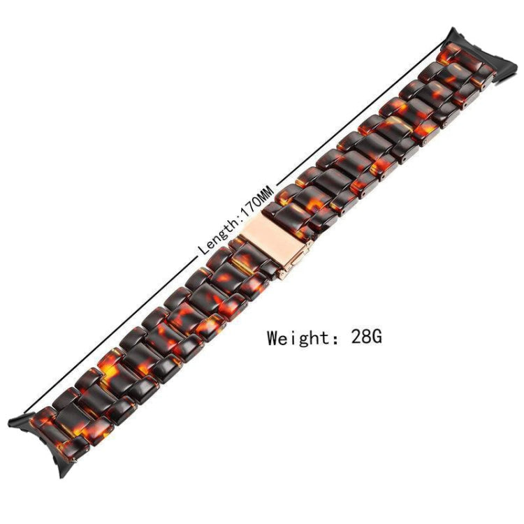 For Google Pixel Watch Three-beads Resin Watch Band(Nougat) - free shipping - PMC TechLife - Order now!