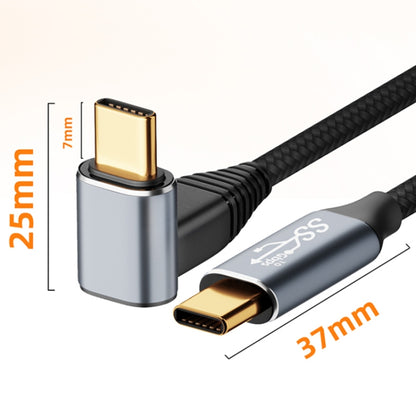 For Steam Deck Gen 100W USB-C/Type-C Male to USB-C/Type-C Female Stereo Curved Extension Cable, Length:1.5m - Accessories by PMC Jewellery | Online Shopping South Africa | PMC Jewellery