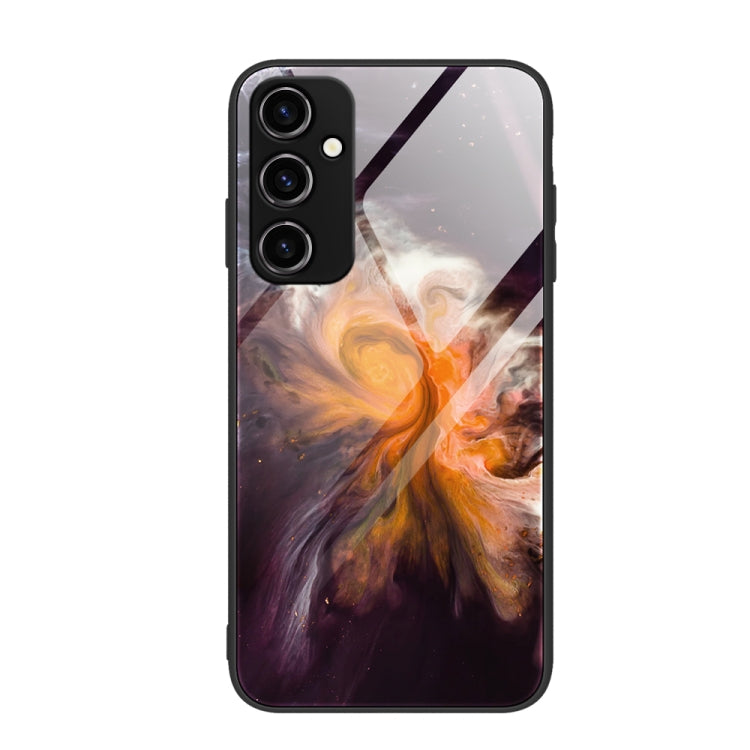 For Samsung Galaxy A14 5G Marble Pattern Glass Phone Case(Typhoon) - free shipping - PMC TechLife - Order now!