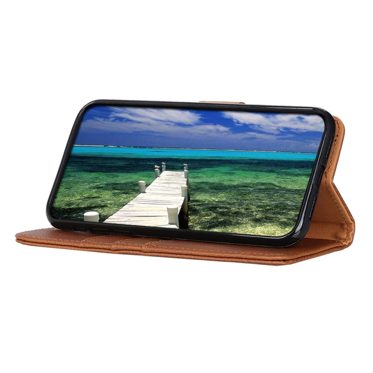 For OnePlus Nord CE 3 Lite KHAZNEH Cowhide Texture Flip Leather Phone Case(Brown) - free shipping - PMC TechLife - Order now!