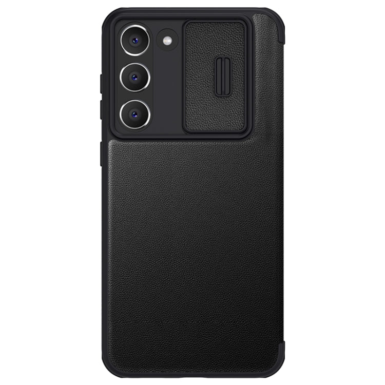 For Samsung Galaxy S23+ 5G NILLKIN QIN Series Pro Sliding Camera Cover Design Leather Phone Case(Black) - Galaxy S23+ 5G Cases by NILLKIN | Online Shopping South Africa | PMC Jewellery