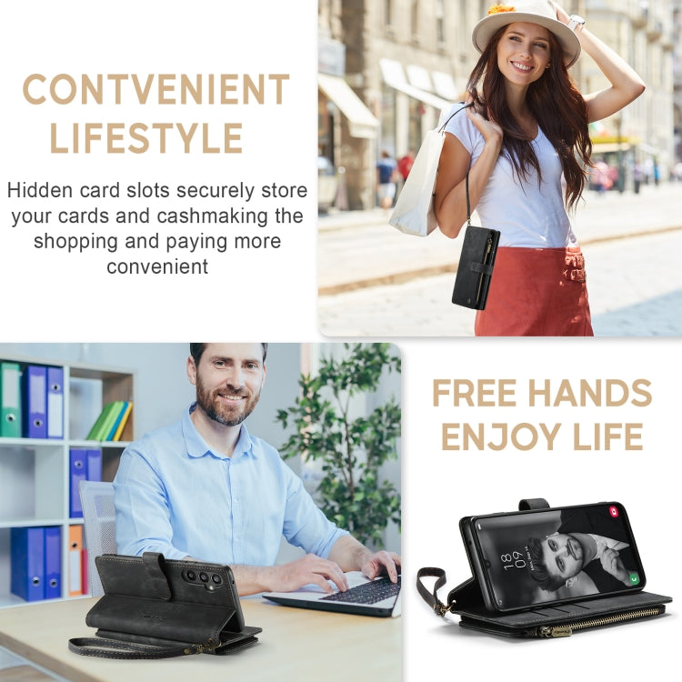For Samsung Galaxy A34 5G CaseMe C30 Multifunctional Leather Phone Case(Black) - Galaxy Phone Cases by CaseMe | Online Shopping South Africa | PMC TechLife | Buy Now Pay Later Mobicred
