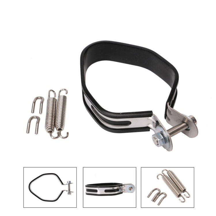 Motorcycle Exhaust Pipe Muffler Carbon Fiber Clamp - Exhaust & Exhaust Systems by PMC TechLife | Online Shopping South Africa | PMC TechLife