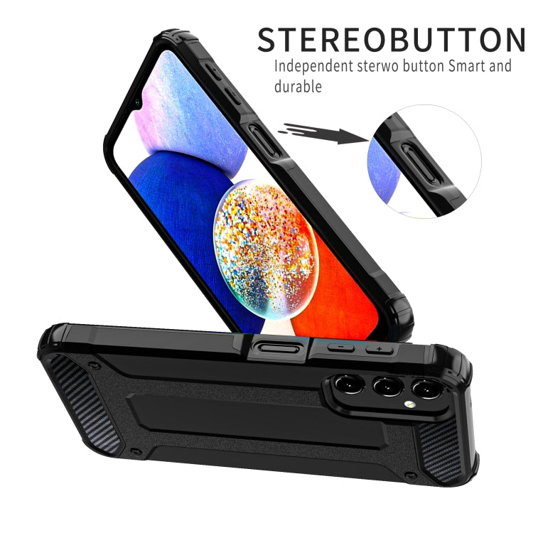 For Samsung Galaxy A14 5G Magic Armor TPU Hard PC Phone Case(Navy Blue) - free shipping - PMC TechLife - Order now!