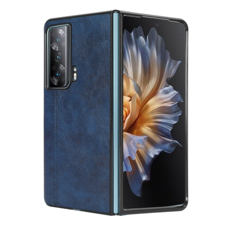 For Honor Magic Vs Sewing Cow Pattern Skin PC + PU + TPU Phone Case(Blue) - Honor Cases by PMC Jewellery | Online Shopping South Africa | PMC Jewellery