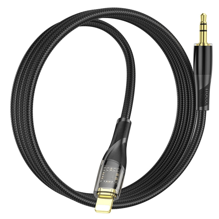 hoco UPA25 Transparent Exploration Version 8 Pin Digital Audio Conversion Cable, Length: 1m(Black) - Video & Audio Cable by hoco | Online Shopping South Africa | PMC Jewellery