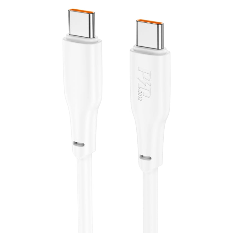 hoco X93 60W USB-C/Type-C to USB-C/Type-C Fast Charge Data Cable, Length:1m(White) - USB-C & Type-C Cable by hoco | Online Shopping South Africa | PMC Jewellery