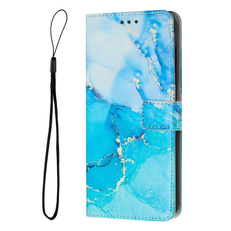 For Motorola Moto G73 Painted Marble Pattern Leather Phone Case(Blue Green) - free shipping - PMC TechLife - Order now!