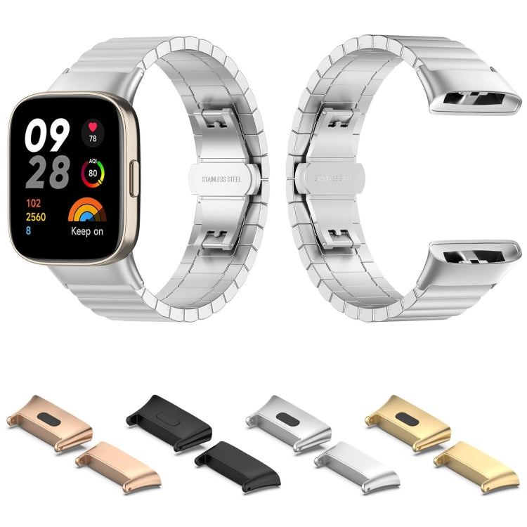 For Xiaomi Redmi Watch 3 / Mi Watch Lite 3 1 Pair Metal Watch Band Connector(Rose Gold) -  by PMC Jewellery | Online Shopping South Africa | PMC Jewellery