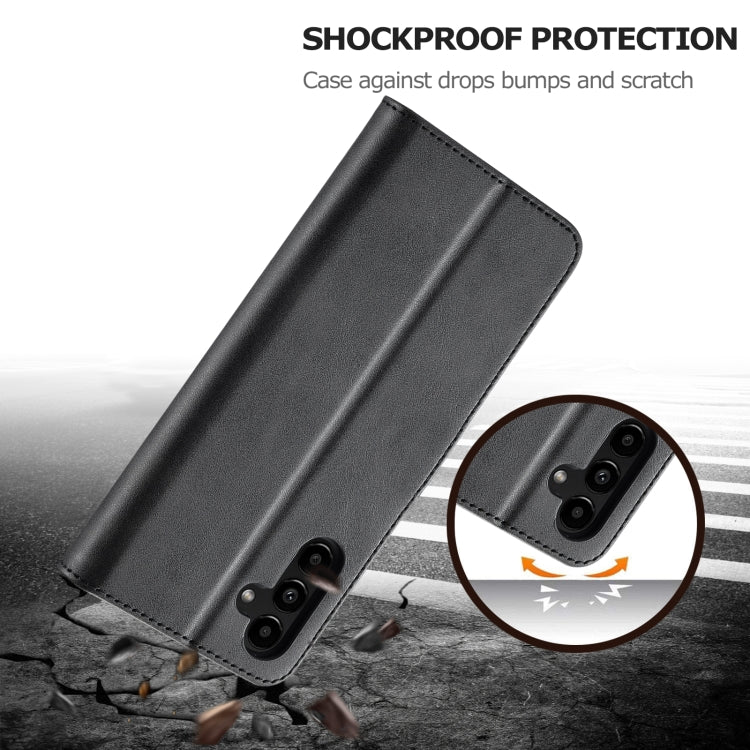 For Samsung Galaxy A24 4G / 5G LC.IMEEKE Calf Texture Leather Phone Case(Black) - free shipping - PMC TechLife - Order now!