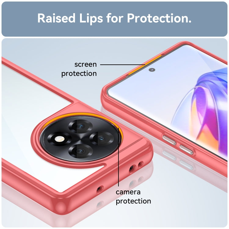 For OnePlus 11R 5G Colorful Series Acrylic + TPU Phone Case(Red) - free shipping - PMC TechLife - Order now!