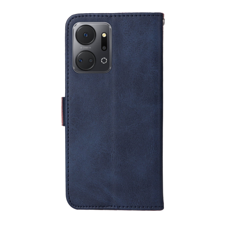 For Honor X7a Classic Calf Texture Flip Leather Phone Case(Blue) - Honor Cases by PMC Jewellery | Online Shopping South Africa | PMC Jewellery