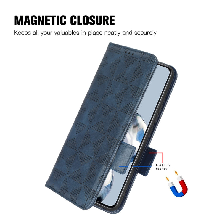For Samsung Galaxy A24 4G Symmetrical Triangle Leather Phone Case(Black) - free shipping - PMC TechLife - Order now!