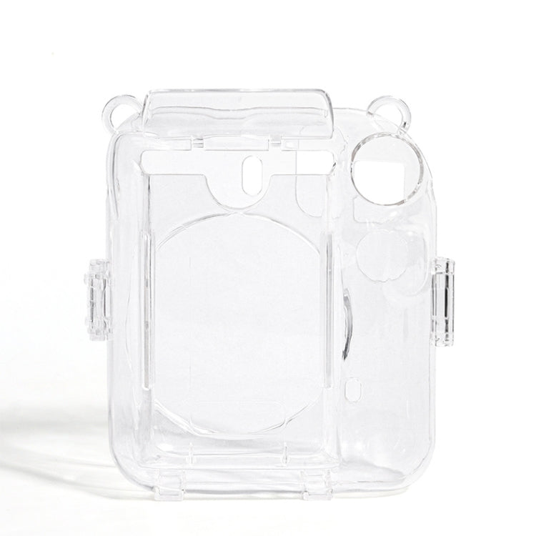 For FUJIFILM instax mini 12 Crystal Hard Acrylic Camera Case with Shoulder Strap(DIY Milk Cow) - Protective Case by PMC Jewellery | Online Shopping South Africa | PMC Jewellery