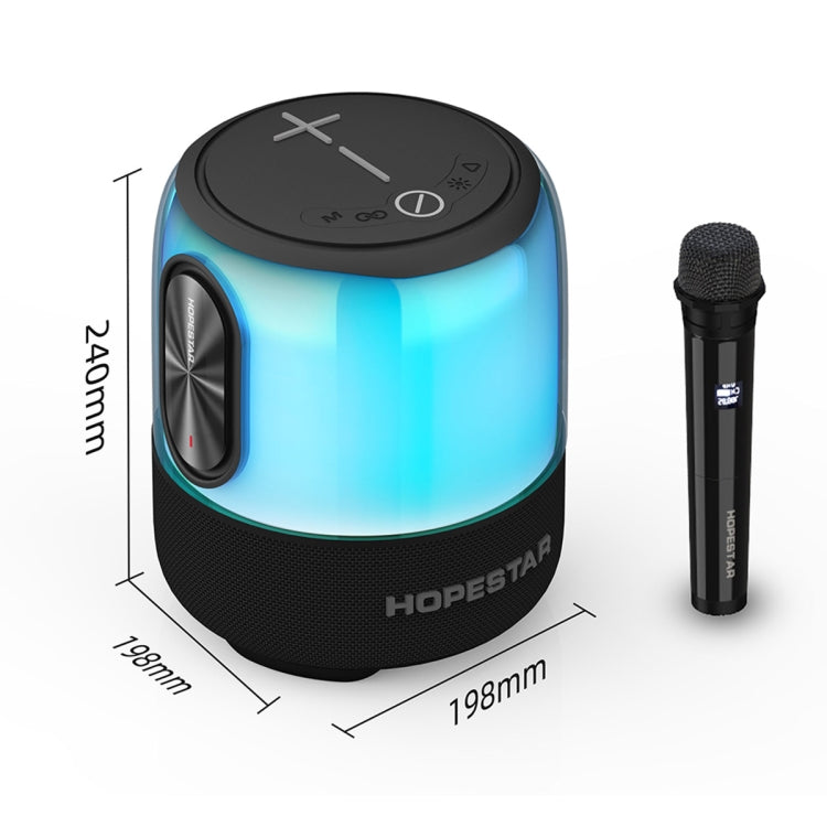 HOPESTAR SC-01 Waterproof LED Light Wireless Bluetooth Speaker(Black) - Desktop Speaker by HOPESTAR | Online Shopping South Africa | PMC Jewellery | Buy Now Pay Later Mobicred