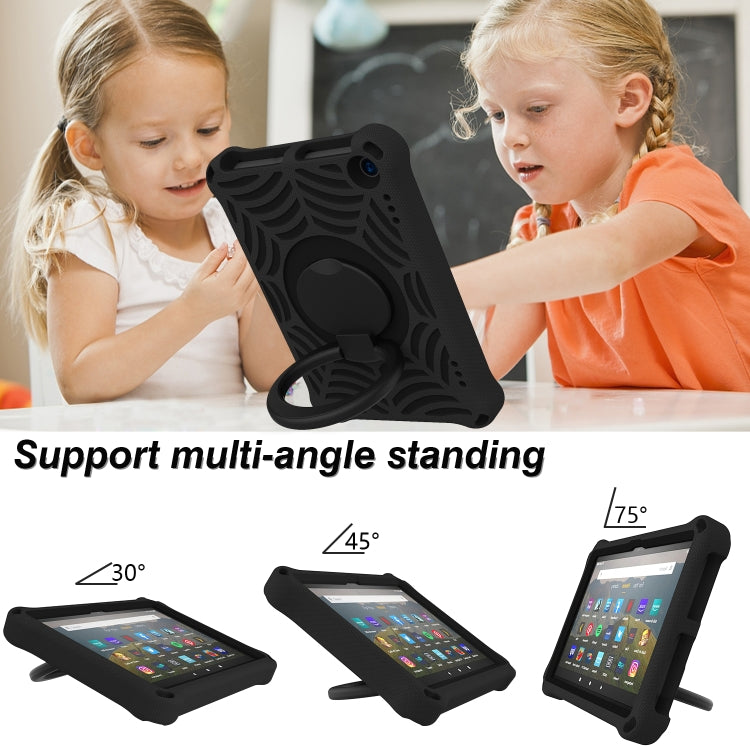 For Amazon Kindle Fire HD 8 2022 / 2020 Spider King Silicone Protective Tablet Case(Black) - free shipping - PMC TechLife - Order now!