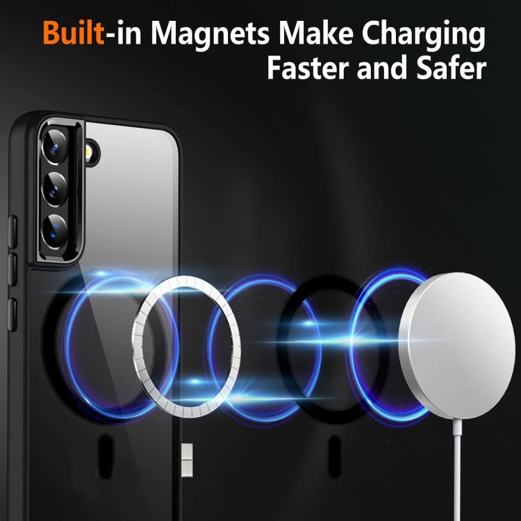 For Samsung Galaxy S23+ 5G Acrylic PC MagSafe Magnetic Phone Case(Black) - Galaxy S23+ 5G Cases by PMC TechLife | Online Shopping South Africa | PMC TechLife