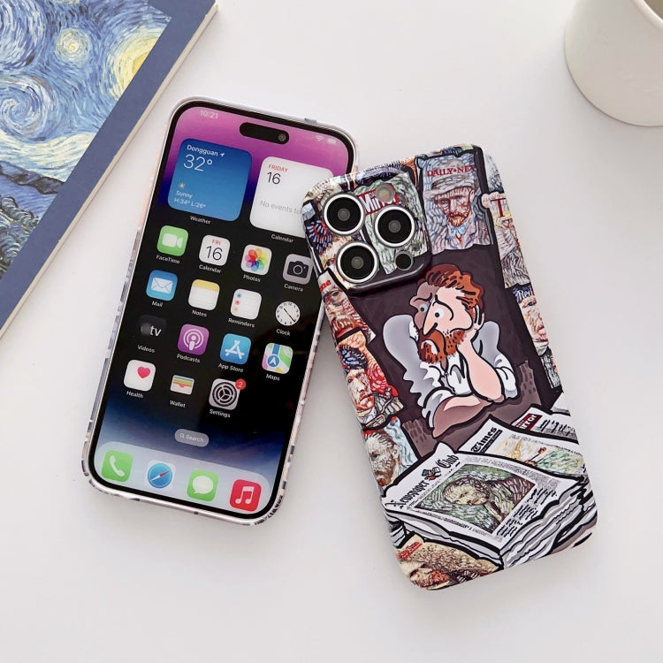 For iPhone 11 Precise Hole Oil Painting Glossy PC Phone Case(Tower) - iPhone 11 Cases by PMC TechLife | Online Shopping South Africa | PMC TechLife