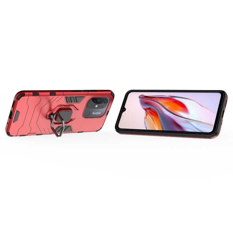 For Xiaomi Redmi 12C Magnetic Ring Holder PC + TPU Phone Case(Red) - free shipping - PMC TechLife - Order now!