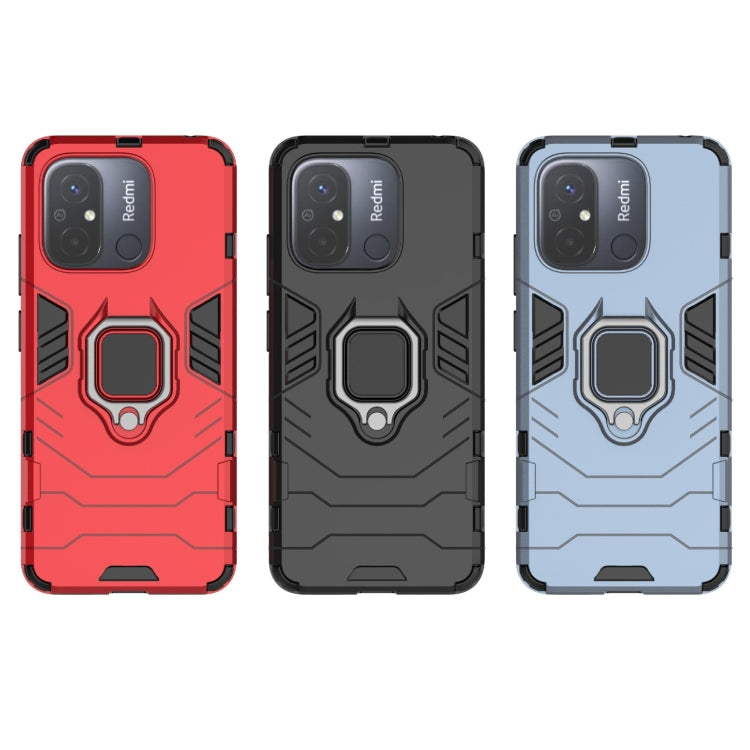 For Xiaomi Redmi 12C Magnetic Ring Holder PC + TPU Phone Case(Red) - free shipping - PMC TechLife - Order now!