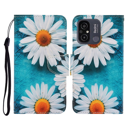 For Xiaomi Redmi 12C Colored Drawing Pattern Flip Leather Phone Case(Daisy) - Xiaomi Cases by PMC Jewellery | Online Shopping South Africa | PMC Jewellery