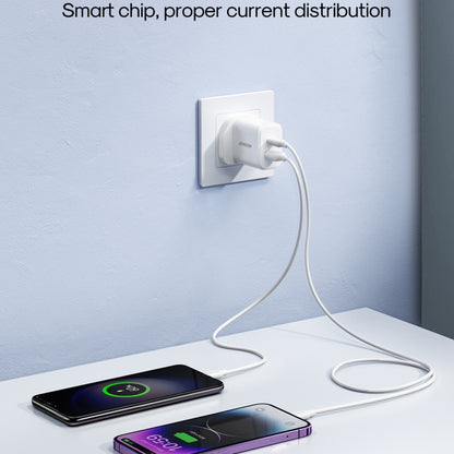 J0YROOM TCF05 20W USB+USB-C/Type-C Fast Charger, Specification:UK Plug(White) - USB Charger by JOYROOM | Online Shopping South Africa | PMC Jewellery