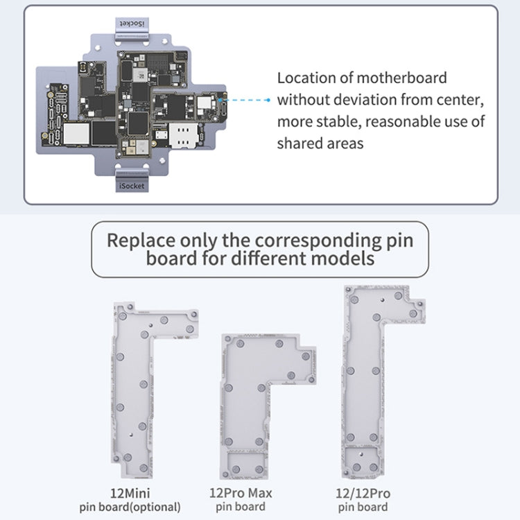 Qianli iSocket Motherboard Layered Test Fixture For iPhone 12 Series - Repair Fixture by QIANLI | Online Shopping South Africa | PMC Jewellery