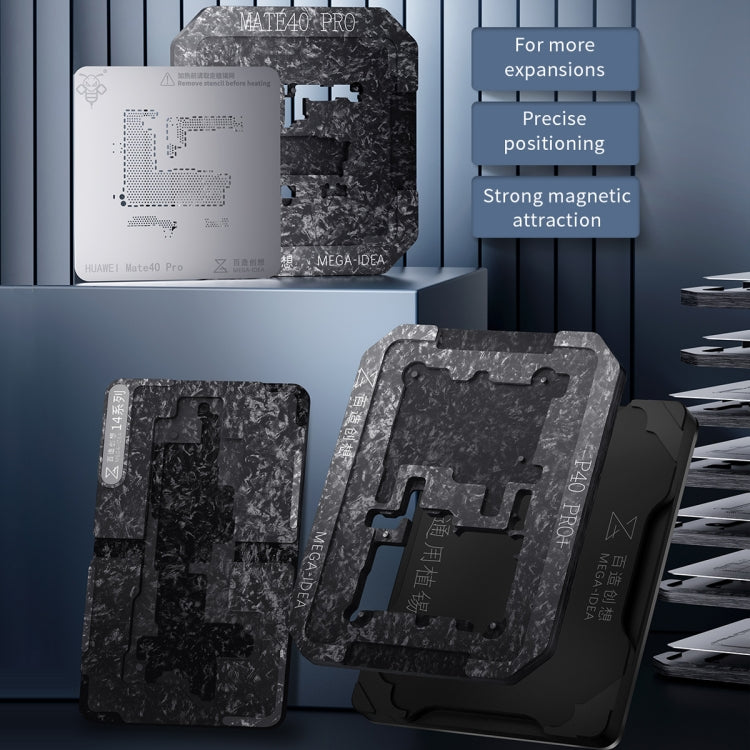 For Huawei Mate 30 5G / Mate X2 Qianli Mega-idea Multi-functional Middle Frame Positioning BGA Reballing Platform - free shipping - PMC TechLife - Order now!
