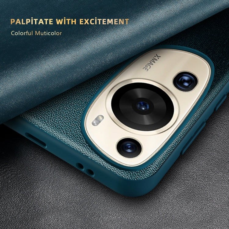 For Huawei P60 Art Leather + TPU Frame Shockproof Phone Case(Black) - Huawei Cases by PMC TechLife | Online Shopping South Africa | PMC TechLife | Buy Now Pay Later Mobicred