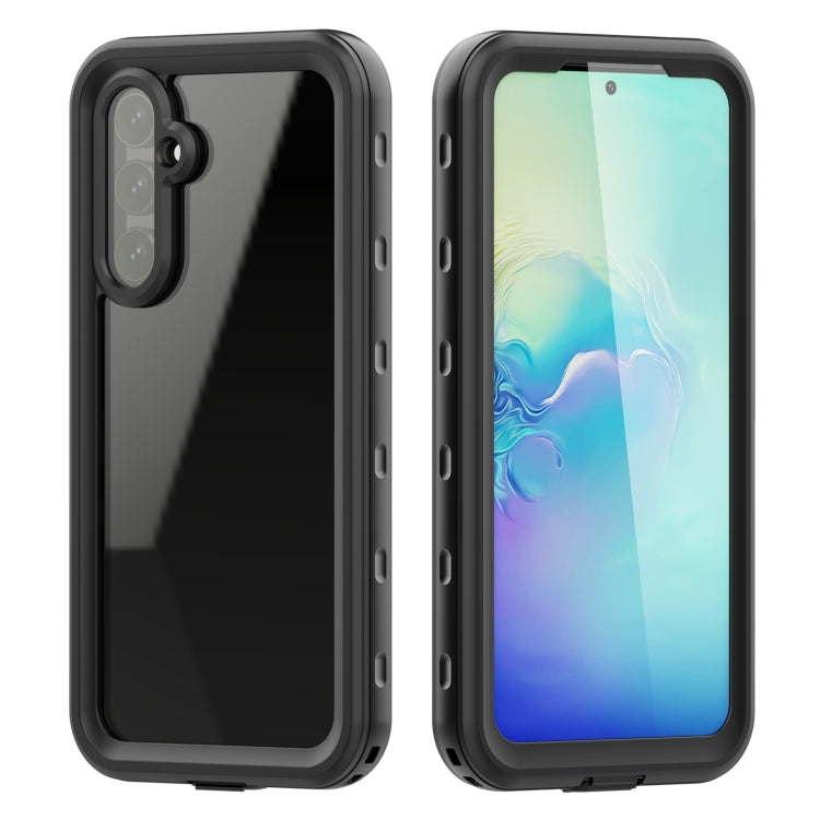 For Samsung Galaxy A54 5G RedPepper Transparent Dot Shockproof Waterproof PC + TPU Phone Case(Black) - Galaxy Phone Cases by RedPepper | Online Shopping South Africa | PMC Jewellery | Buy Now Pay Later Mobicred