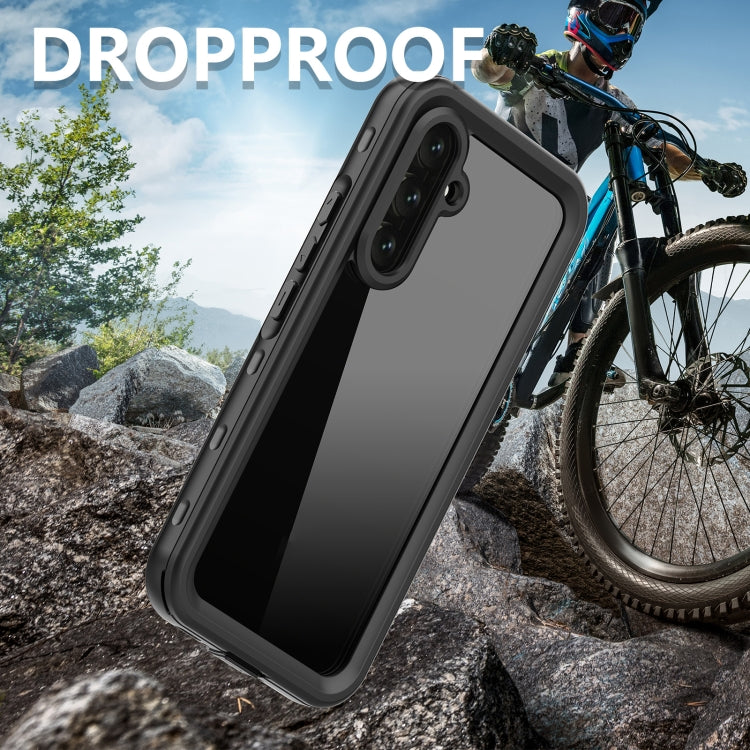 For Samsung Galaxy A54 5G RedPepper Transparent Dot Shockproof Waterproof PC + TPU Phone Case(Black) - free shipping - PMC TechLife - Order now!