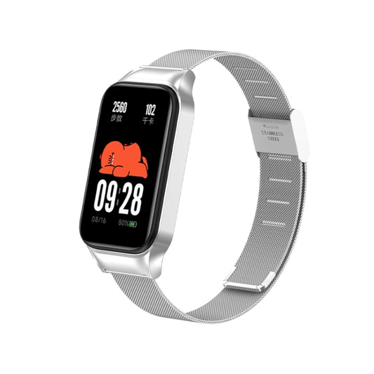 For Redmi Band 2 Milan Buckle Metal Watch Band(Silver) - Smart Wear by PMC Jewellery | Online Shopping South Africa | PMC Jewellery