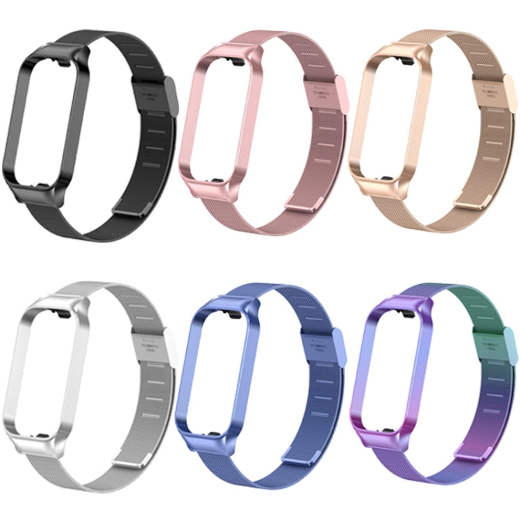 For Redmi Band 2 Milan Buckle Metal Watch Band(Rose Pink) - Smart Wear by PMC Jewellery | Online Shopping South Africa | PMC Jewellery