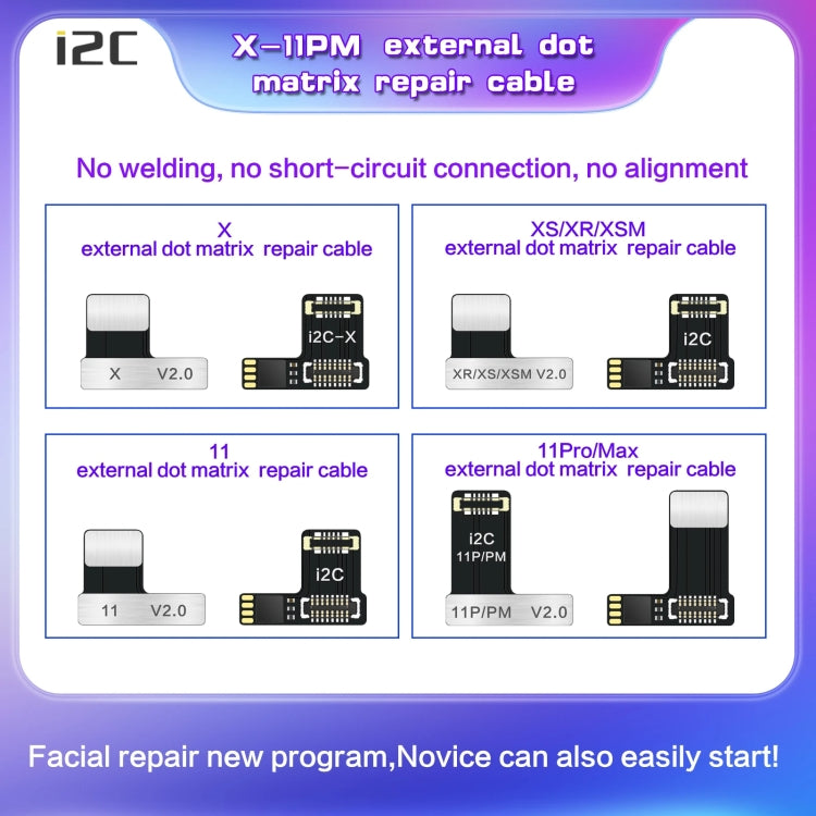 For iPhone 11 Pro / 11 Pro Max i2C MC12 SK-BOX Dot-matrix Flex Cable V2.0 - Test Tools by i2C | Online Shopping South Africa | PMC TechLife | Buy Now Pay Later Mobicred