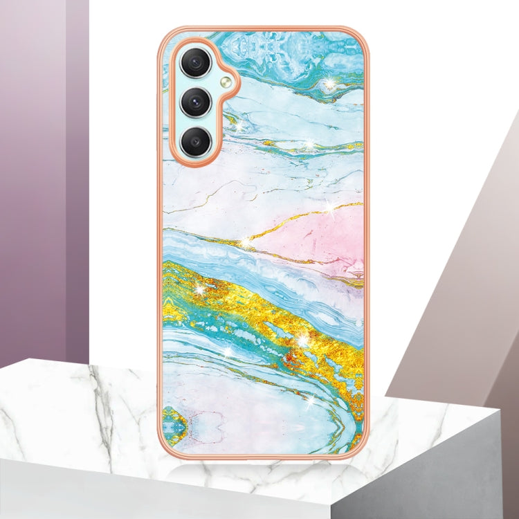 For Samsung Galaxy A24 Electroplating Marble Dual-side IMD Phone Case(Green 004) - free shipping - PMC TechLife - Order now!