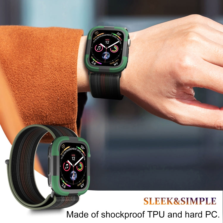 For Apple Watch Series SE 2&6&SE&5&4 40mm Armor Frame Watch Case(Green) - Smart Wear by PMC TechLife | Online Shopping South Africa | PMC TechLife