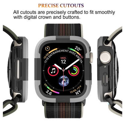 For Apple Watch Series 8 & 7 41mm Armor Frame Watch Case(Grey) - Smart Wear by PMC Jewellery | Online Shopping South Africa | PMC Jewellery